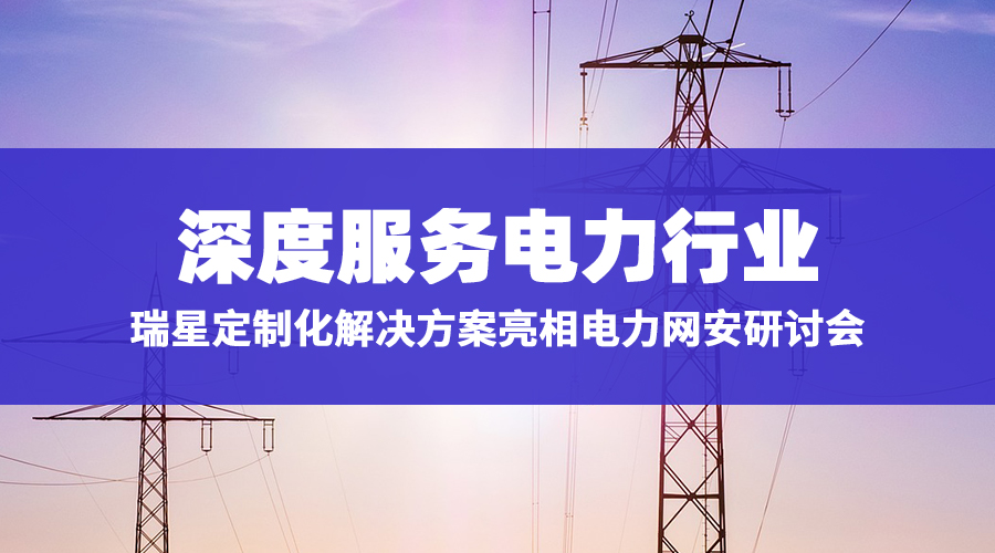 深度服务电力行业 瑞星定制化解决方案亮相电力网安研讨会