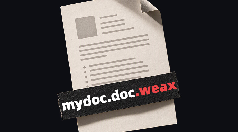 “.doc”后面多了个“.weax”？那么你已经中勒索了！